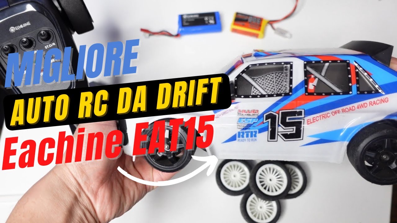 Migliore Auto RC elettrica da Drift Brushless economica RTR 4WD: Review Eachine EAT15 ITA