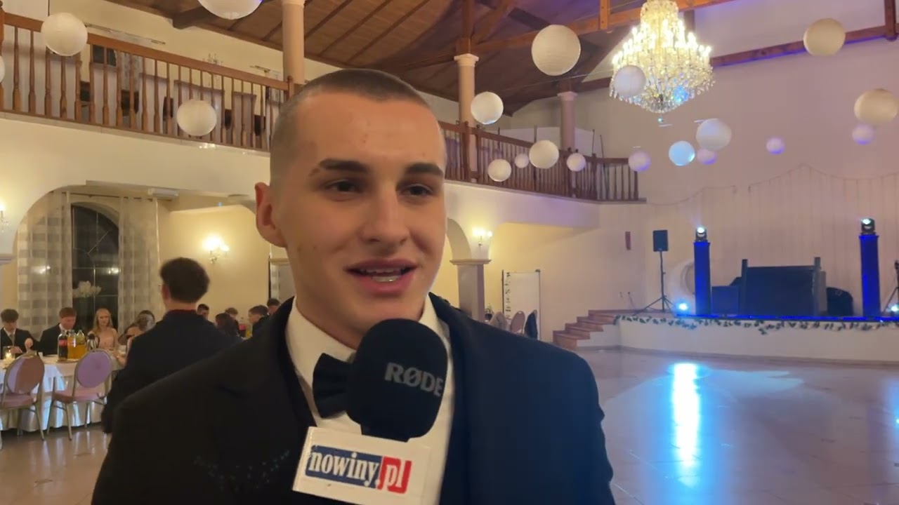 Arkadiusz Bacewicz z klasy mundurowej ZSOMS Racibórz na studniówce 2026