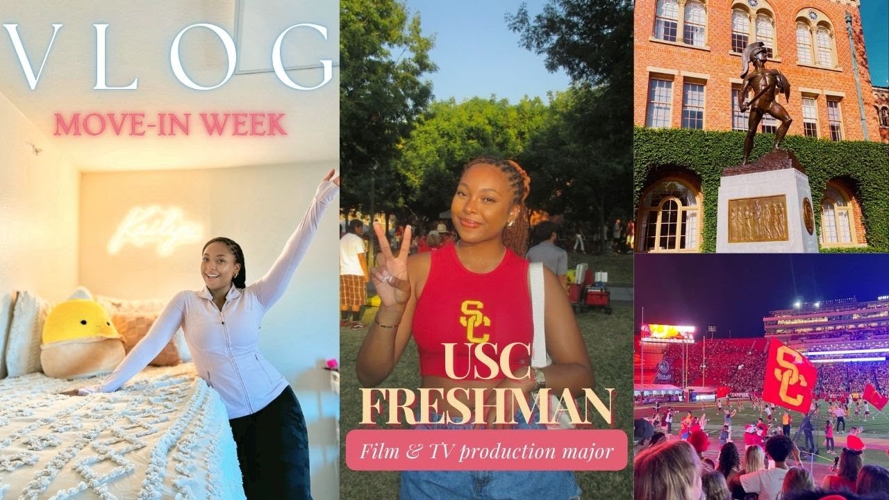COLLEGE VLOG (USC freshman) | move-in day , first week of class, feeling homesick, tooth gems, etc.