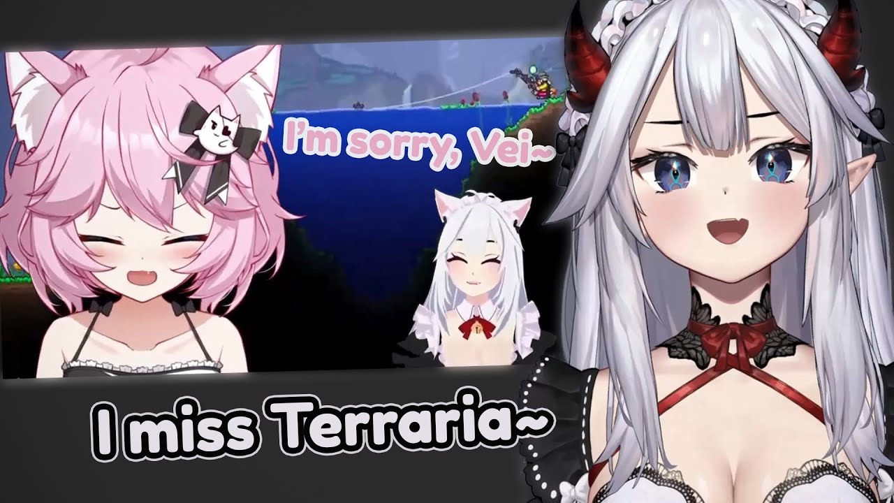 Vei reacts to one of Nyan's FAVORITE Veibae clips, misses Terraria | Veibae and Nyanners