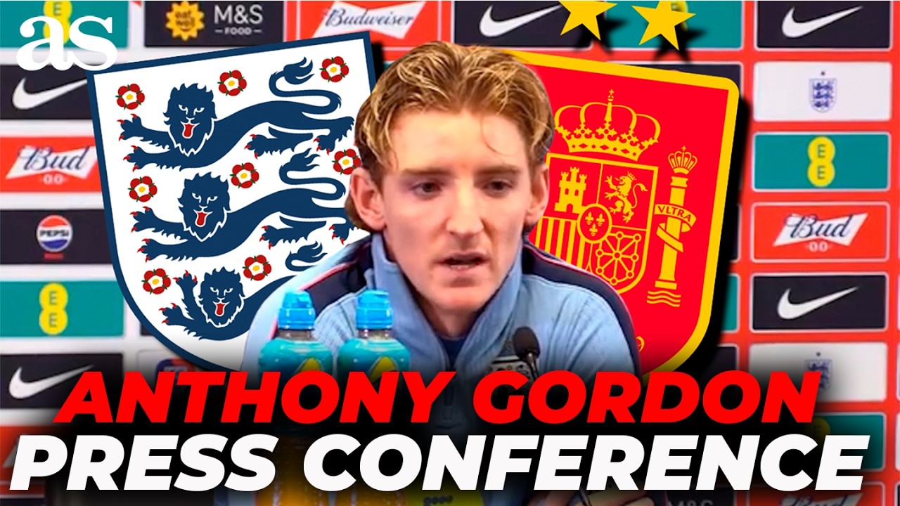 ANTHONY GORDON speaks to the media before facing SPAIN | FULL PRESS CONFERENCE