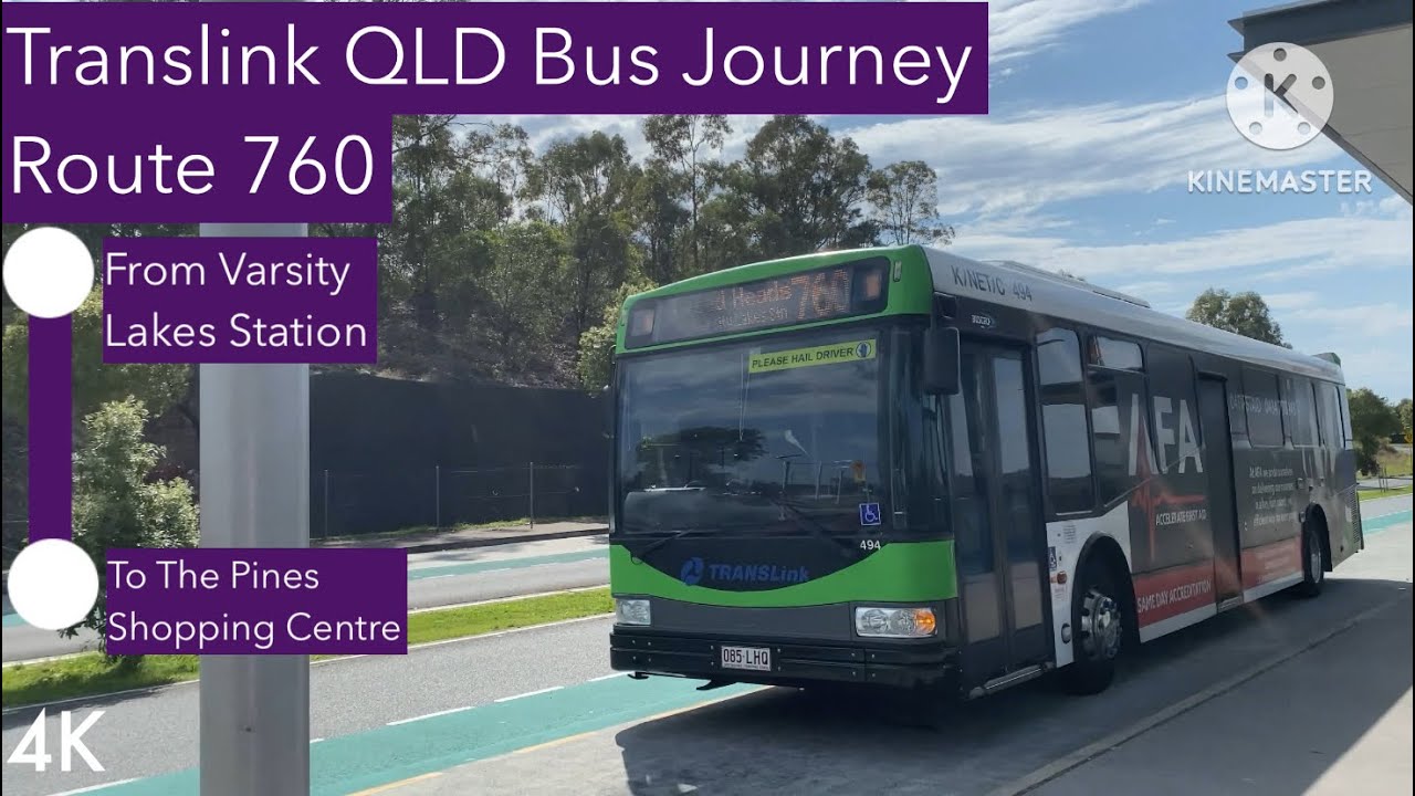 Translink QLD Bus Journey - Route 760 From Varsity Lakes Station To The Pines Shopping Centre