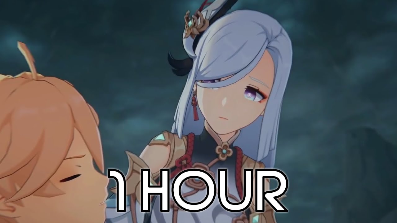 Shenhe Theme Music (Cutscene Ver.) 1 HOUR - Crane in the Wild (tnbee mix) | Genshin Impact
