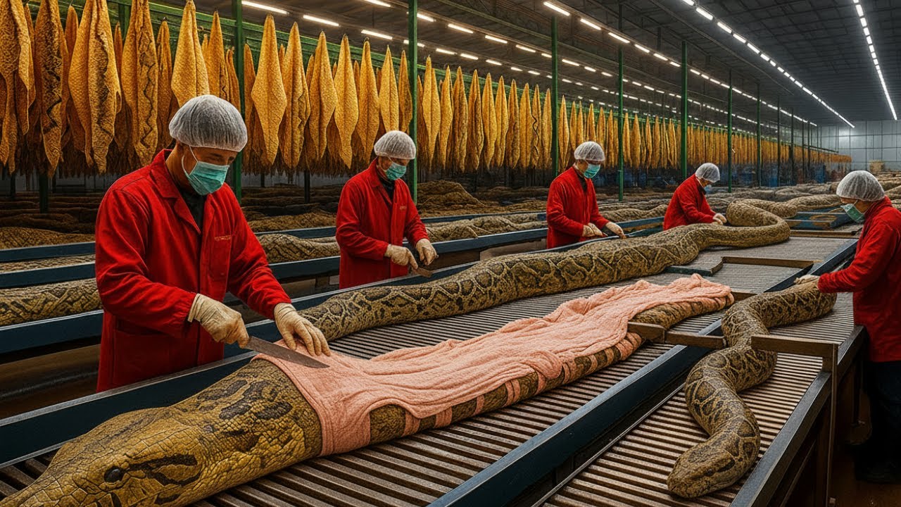 Im Inneren der Anaconda Lederfabrik Vom Schlangenei zur Luxusjacke