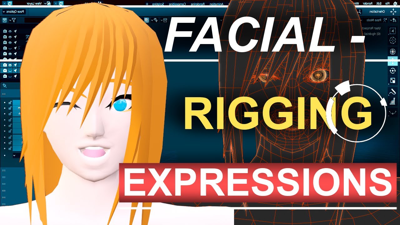 Blender 2.82 : Facial Expression Rigging (In 2 Minutes!!!)