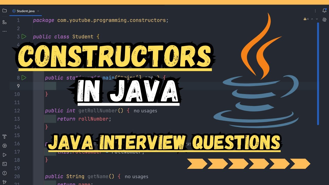 Constructors in java | Java interview questions