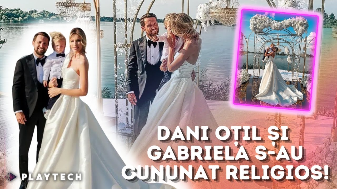 Imagini de vis de la nunta Gabrielei și a lui Dani Oțil. Cei doi s-au cununat &icirc;ntr-un decor feeric