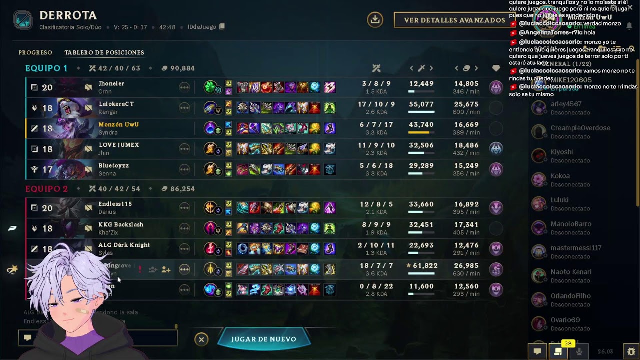 🔴 TRATANDO  DE LLEGAR A DIAMANTE SYNDRA MID / CHO'GATH  TOP  | League of Legends #leagueoflegends