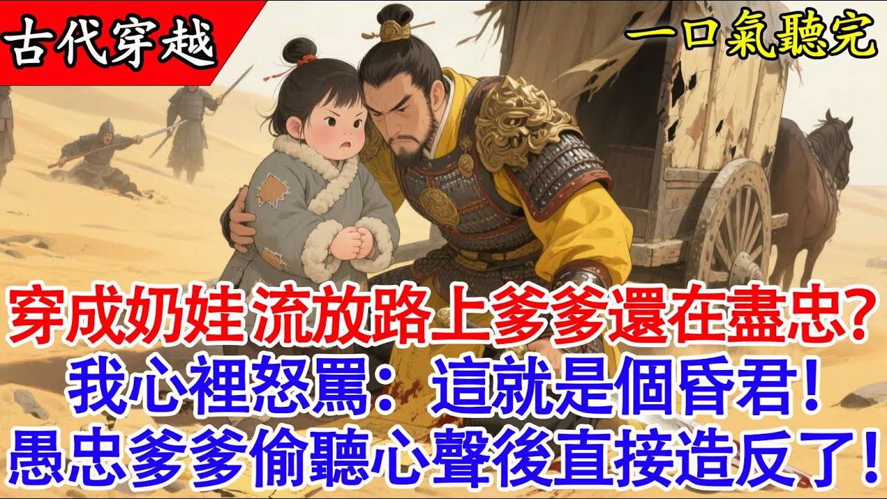 【完結小說】 滿門抄斬前，我用心聲罵醒愚忠爹！將軍爹怒了：昏君不仁，這江山我來坐！⚔️#有聲書 #穿越 #小說 #爽文 #萌娃