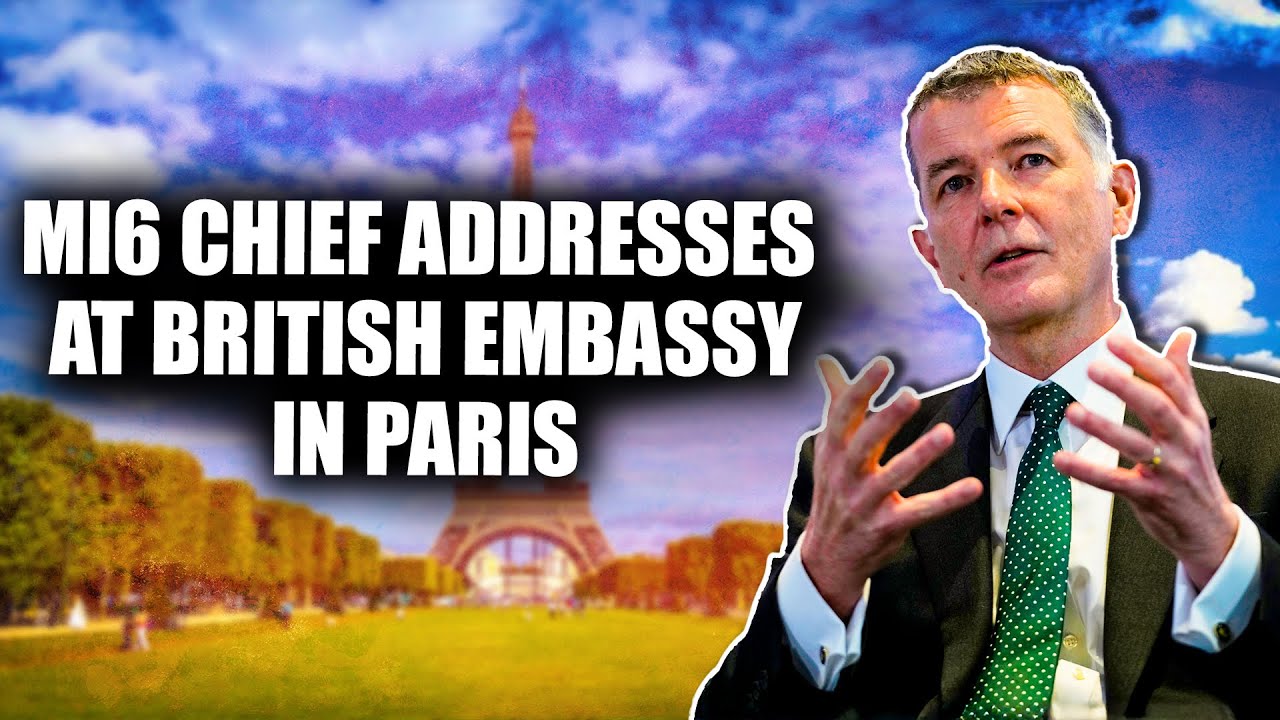 Live: Chief of British intelligence agency MI6 Richard Moore addresses at British embassy in Paris