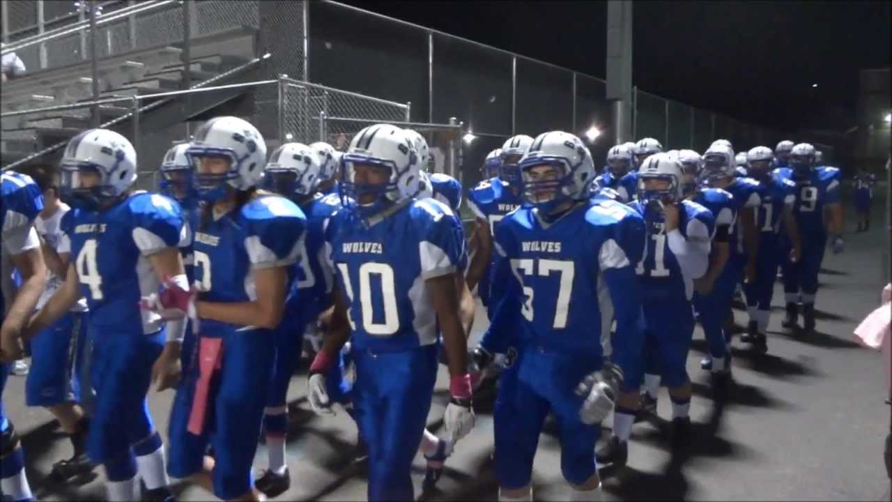 Basic High School Varsity Football/Drumline Entrance