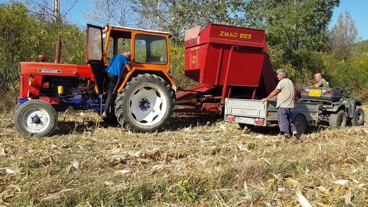 Tractor-vlog-u650-Culegatoare-Zmaj-Zemun-223-La cules porumbul din 2021 ep19