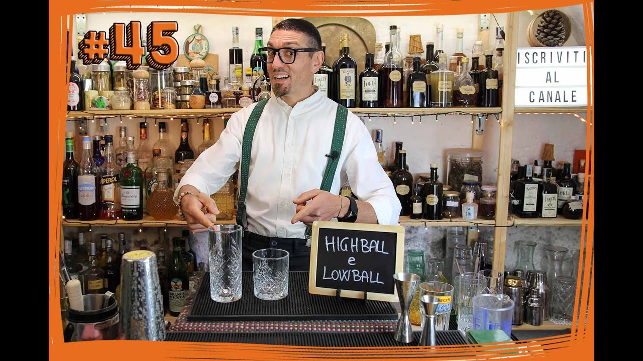 #45 ABC del Bartender - Differenza tra bicchieri LOWBALL e HIGHBALL e quali preferire al bar