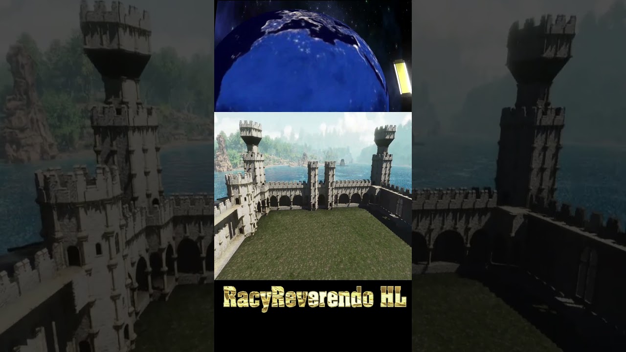 ✅SHORTS ARK ASCENDED - Construyendo Castillo Medieval #1 🌏 