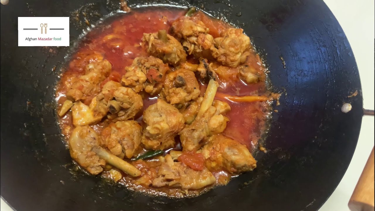 شینواری کرایی مرغ مزه دار دست پخت شوهر عزیزم 😋😋   shinwari chicken Karahi😋😋