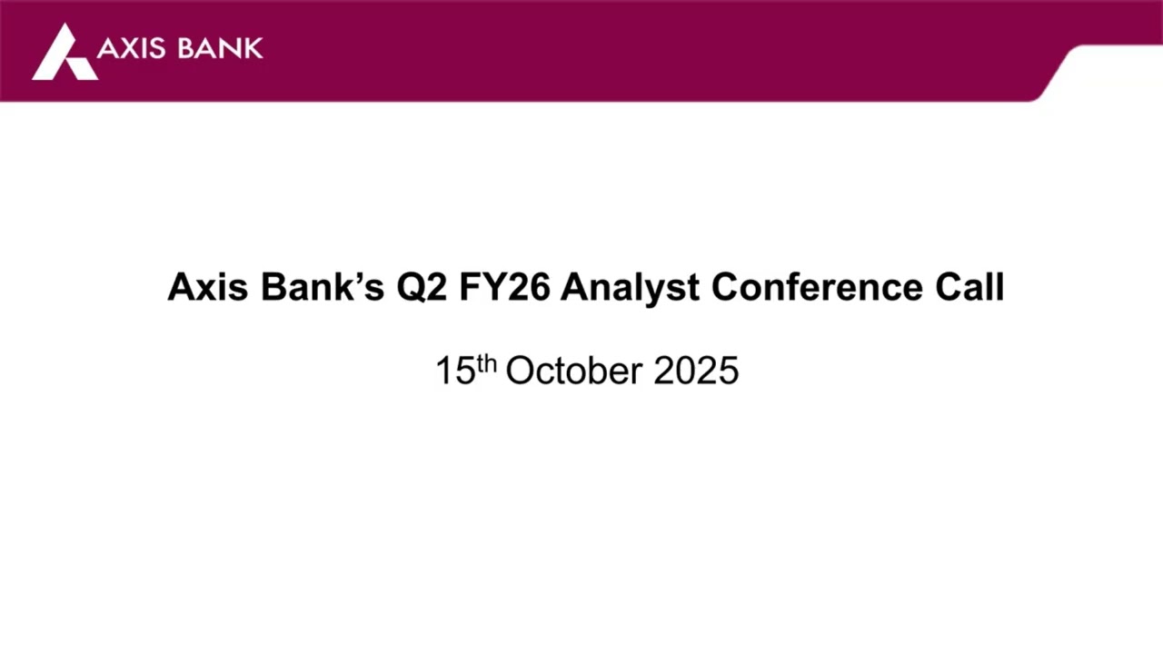 Axis Bank Q2FY26 Earnings Analyst Call
