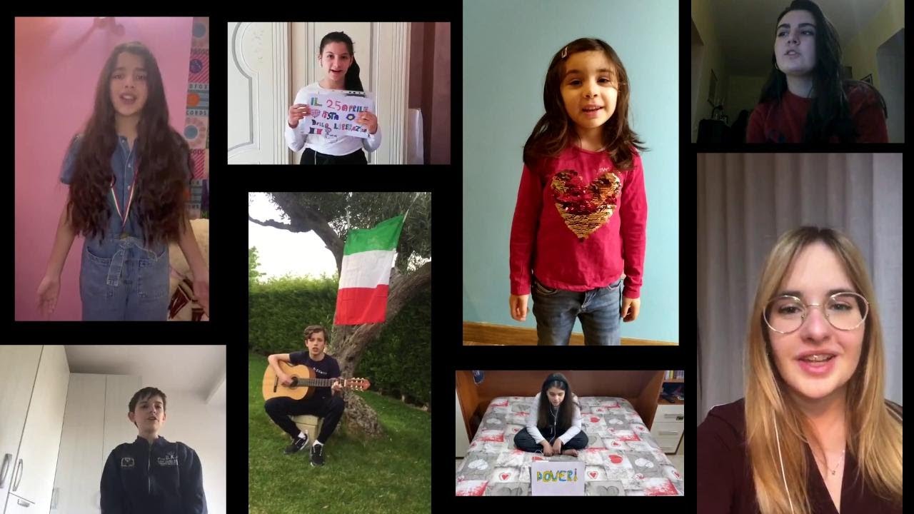 #25aprile2020: nella 'Bella ciao' dei ragazzi il sorriso della Liberazione