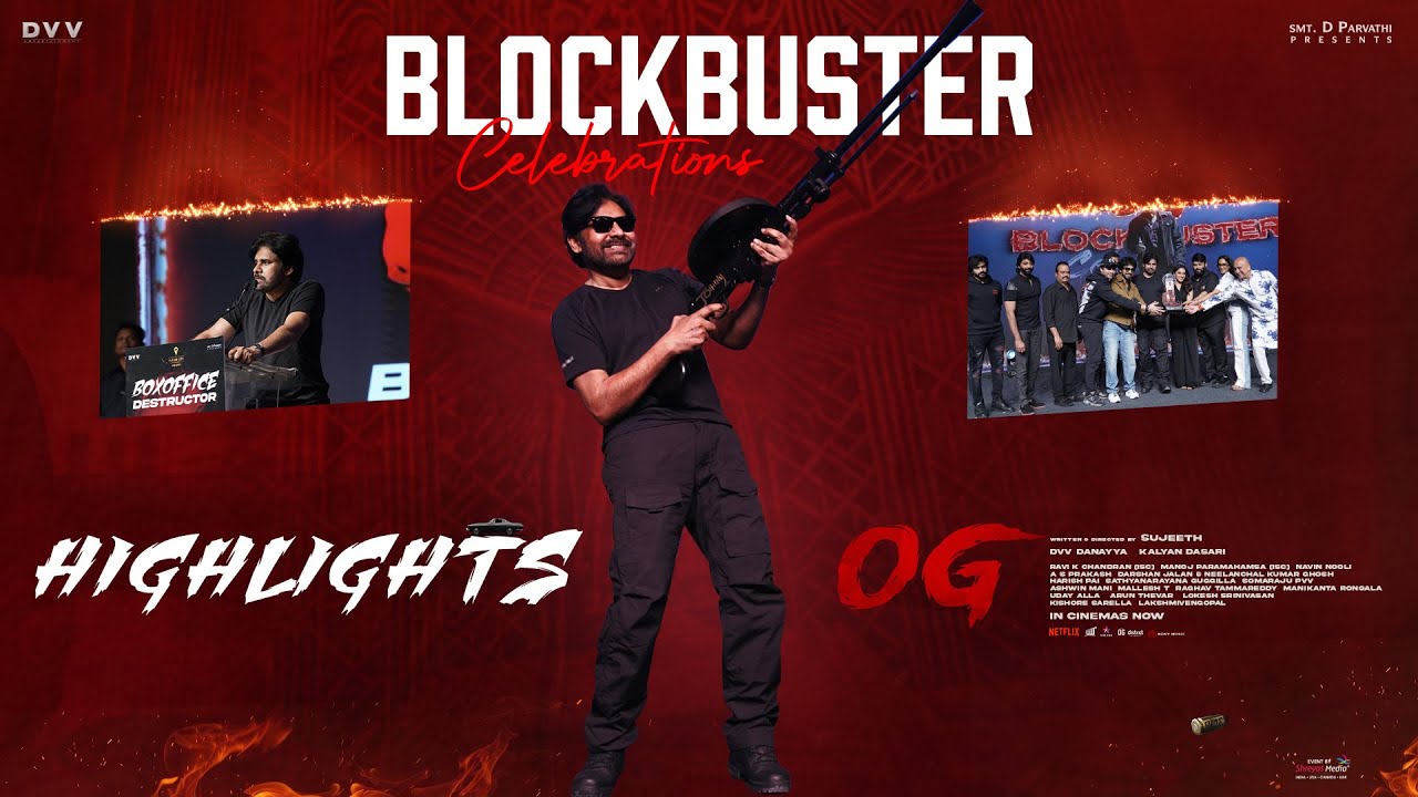 OG Blockbuster Celebrations Highlights | Pawan Kalyan | Sujeeth | Thaman | Shreyas Media
