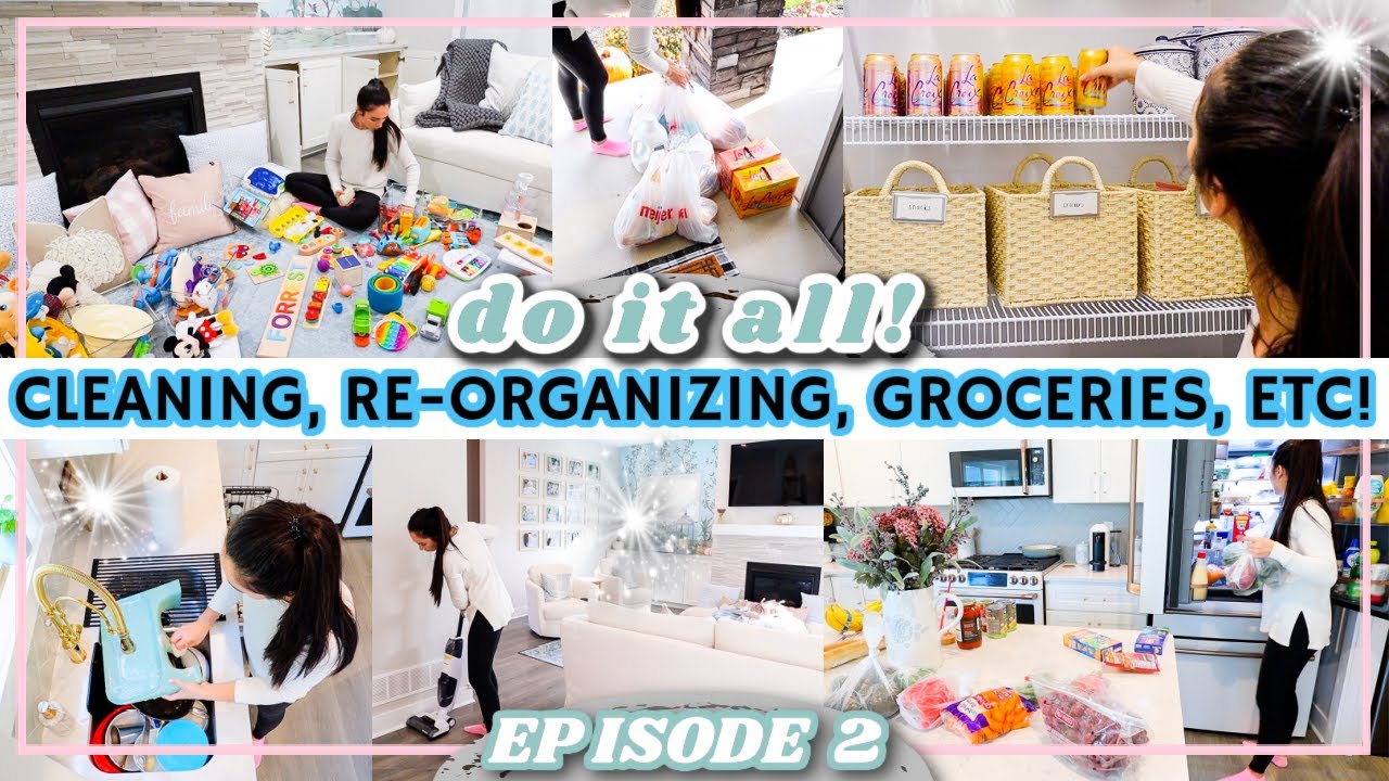 DO IT ALL! CLEAN WITH ME | ORGANIZE! DECLUTTERING | SAHM CLEANING MOTIVATION! | Alexandra Beuter