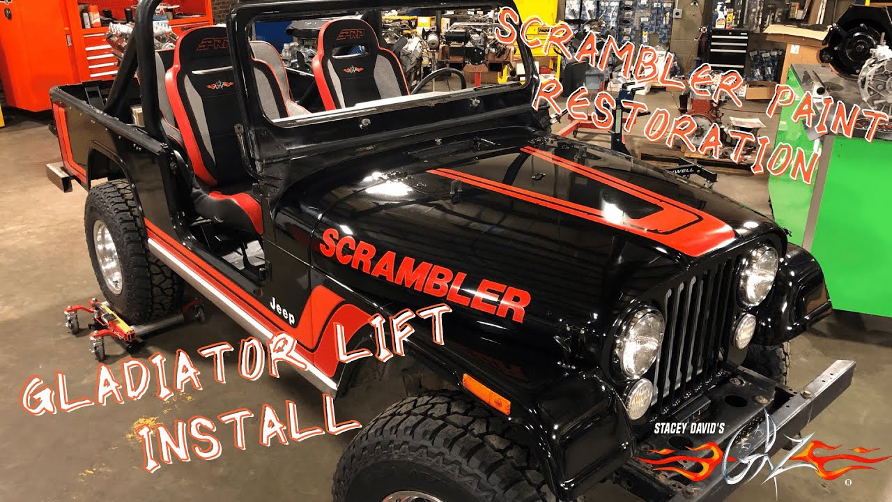 Jeep Scrambler Paint Restoration & Gladiator Lift Kit Install - Stacey David's Gearz S14 E7