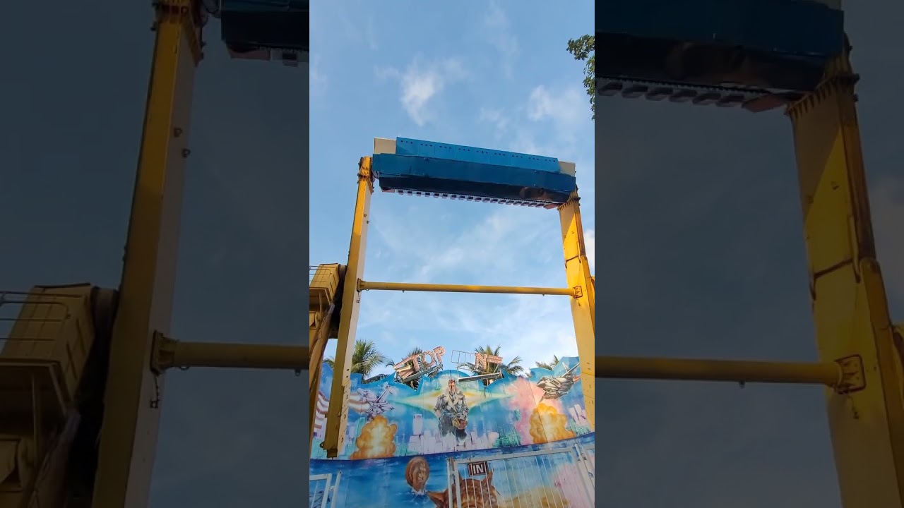 Vgp universal kingdom chennai top gun ride amusement park #amusementpark #chennai #enjoy #fun