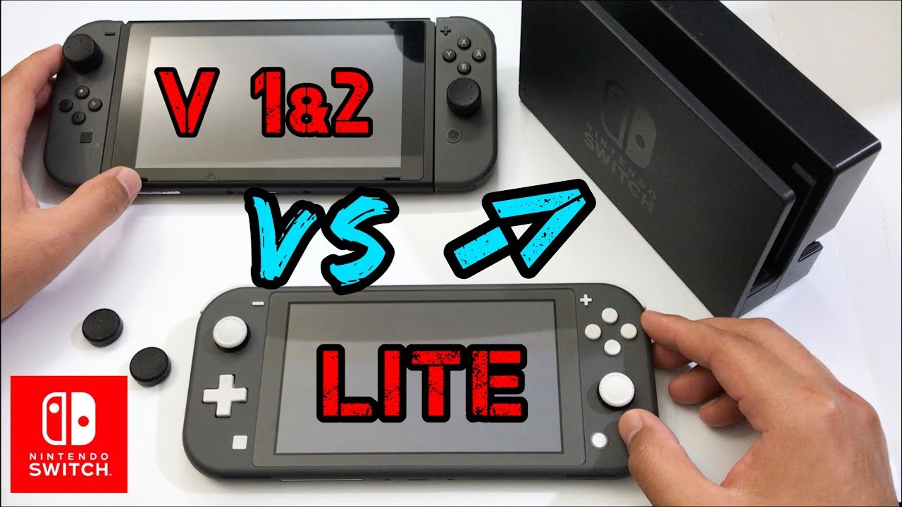 Nintendo Switch LITE vs V2 Switch [COMPARE]
