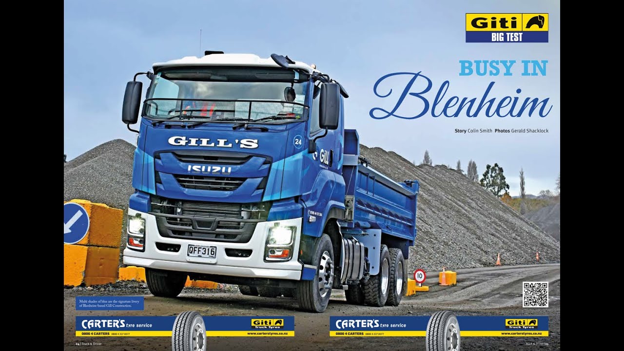 Giti Tyres Big Test August Isuzu CYZ 460 tipper