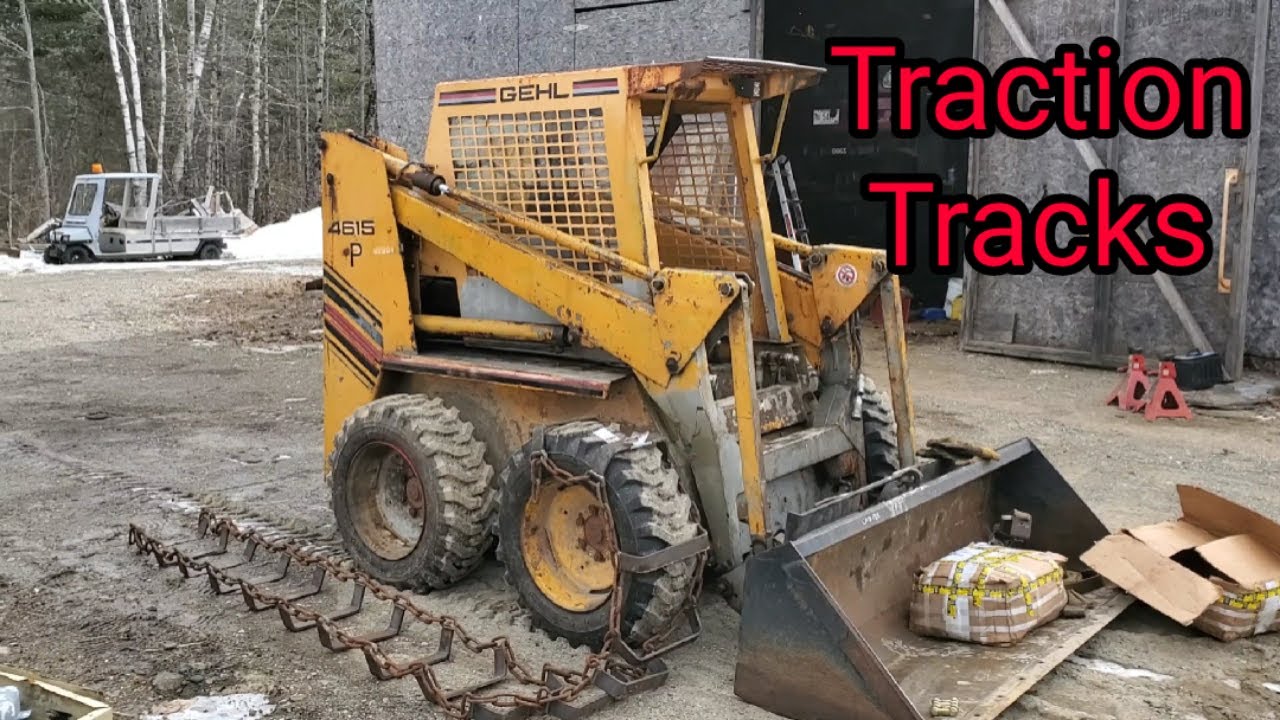 Traction Tracks Install  GEHL 4615 Skidsteer