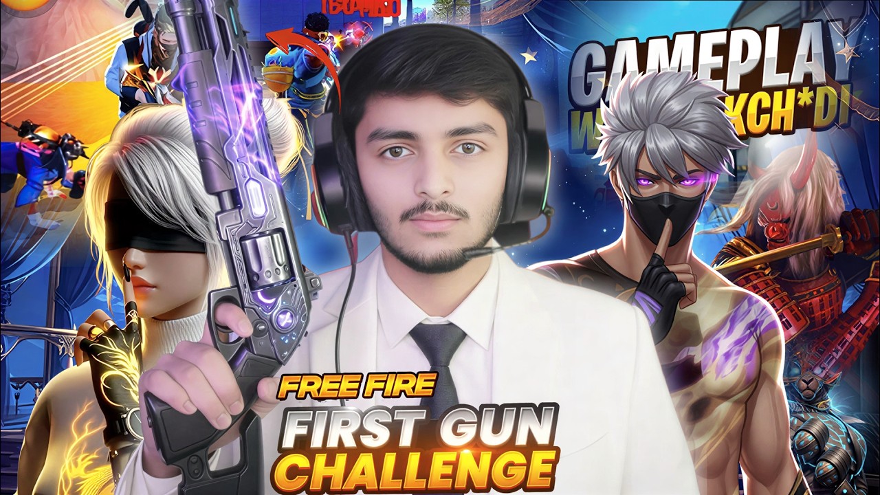 FIRST GUN CHALLENGE IN FREE FIRE 😥 || free fire ||