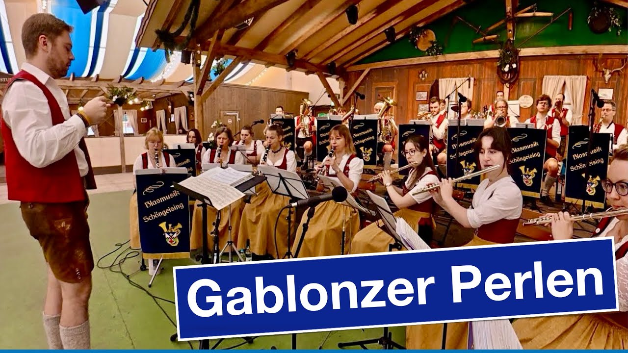 Münchner/Munich Oktoberfest 2025 / Gablonzer Perlen - Blasmusik Schöngeising (4K)
