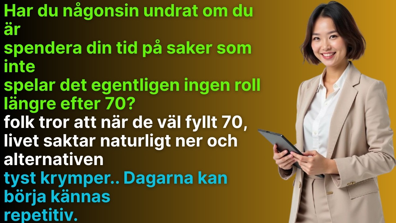Sluta slösa bort ditt liv! Fokusera på dessa 8 viktiga saker efter 70 | Kraftfulla råd