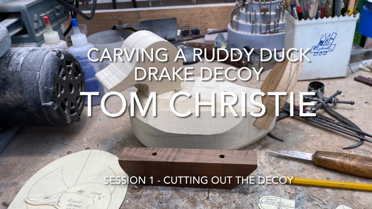 Carving a Ruddy Duck Drake Decoy Session 1 - Band-sawing Components