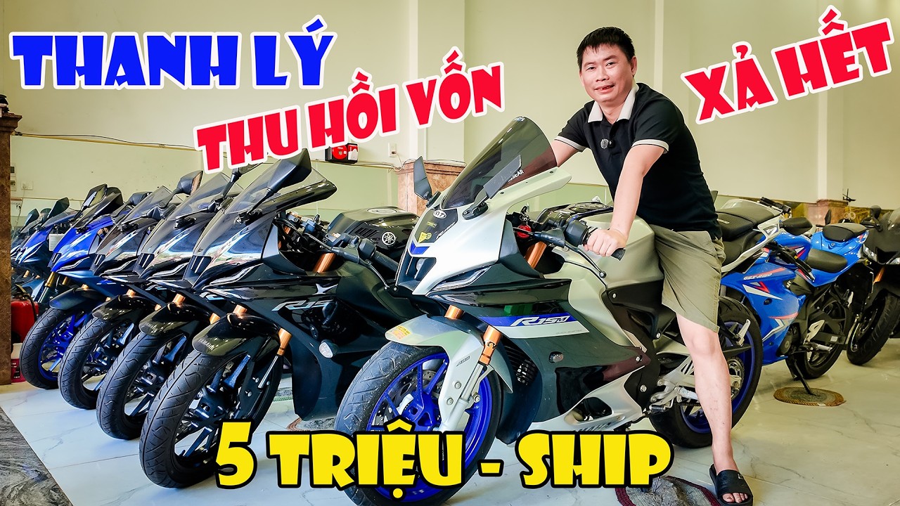 THANH LÝ MOTOR CÔNG AN MỚI VỀ CB250R BMW 850 R15M R15V4 V3 GSX150 CB150R CB250R BENALI 302 SỐC 5 TR