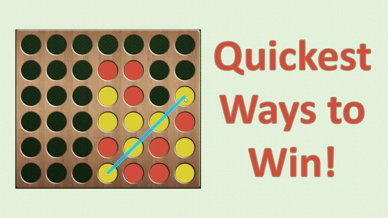 Quickest Ways to Win at Connect 4!