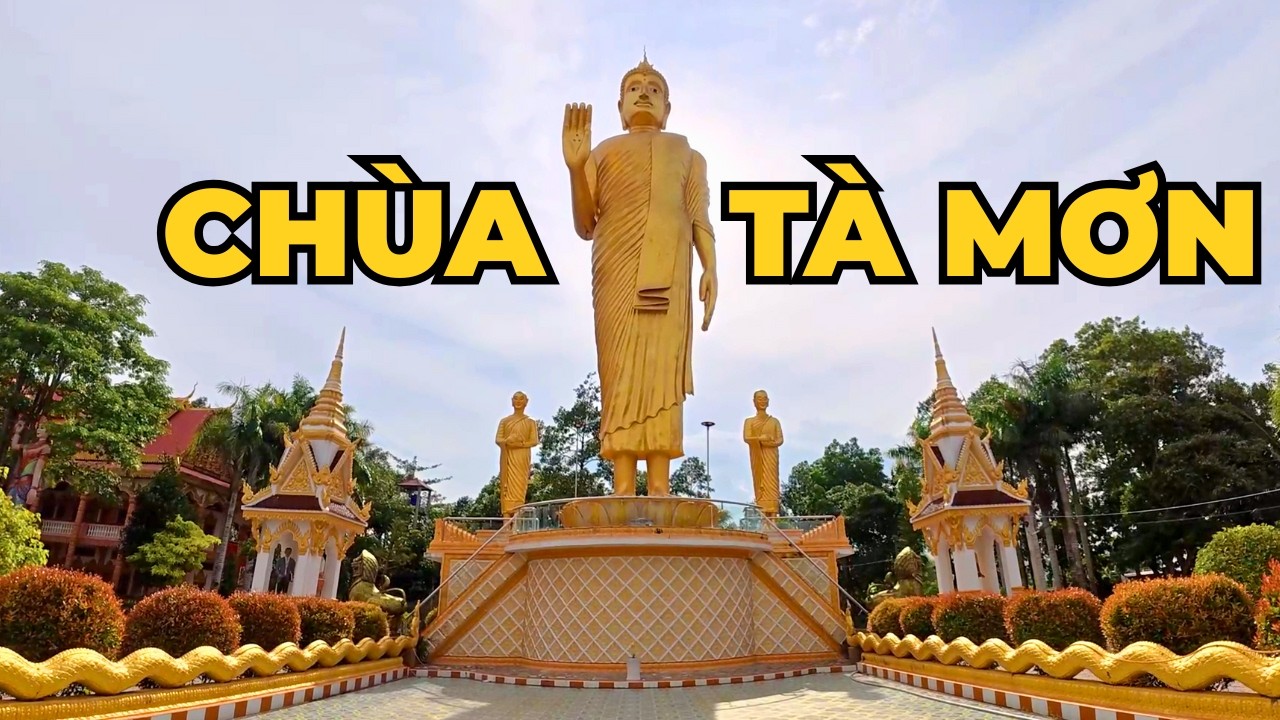 Chùa Tà Mơn Sóc Trăng | Ngôi chùa Khmer 410 tuổi rực rỡ như hoàng cung | POV 4K