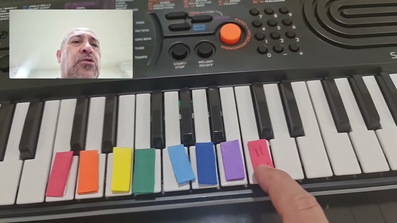 Conociendo las Notas Musicales Naturales en el Piano Casio SA 77