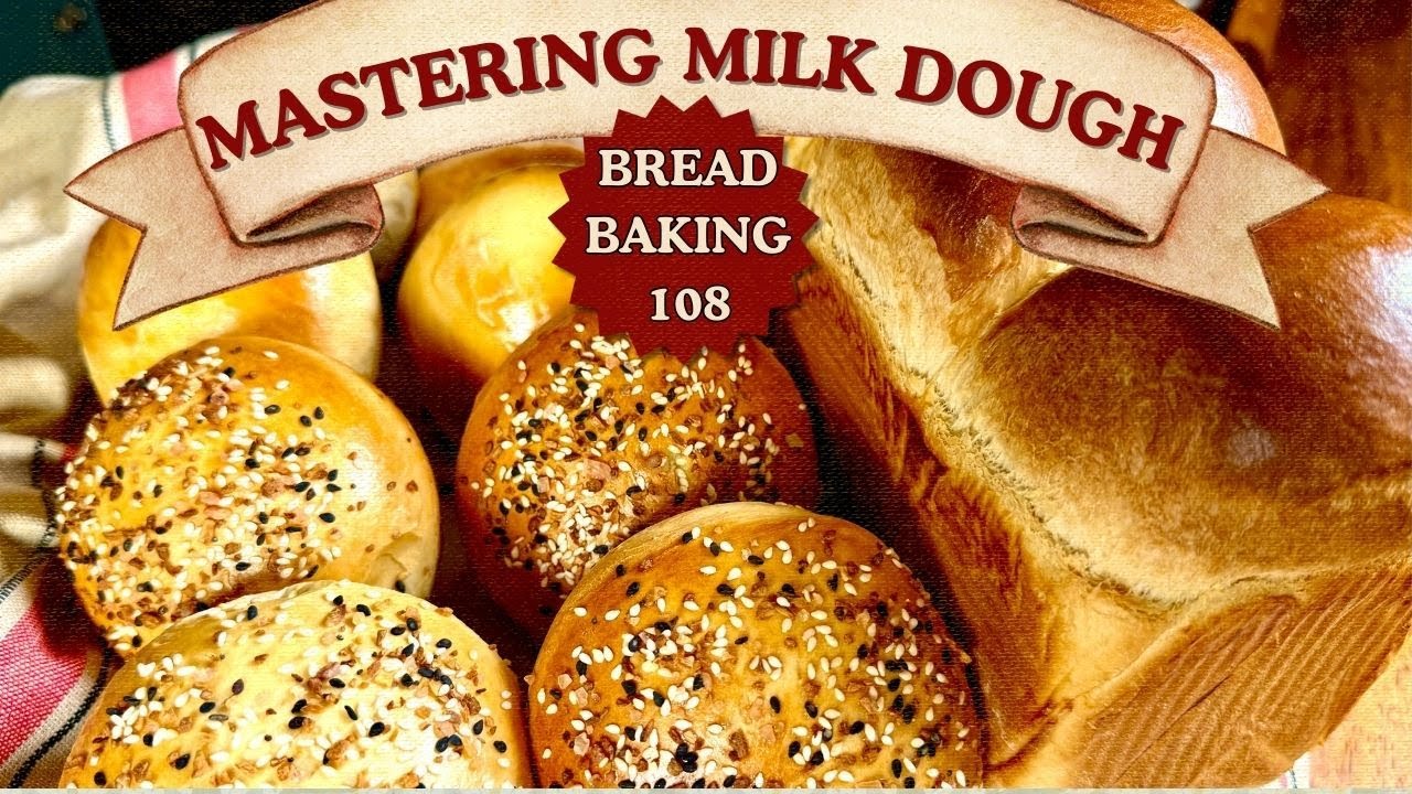 One Milk Dough, 2 Ways - Bread Baking 108 | Sandwich Loaf and Burger Buns