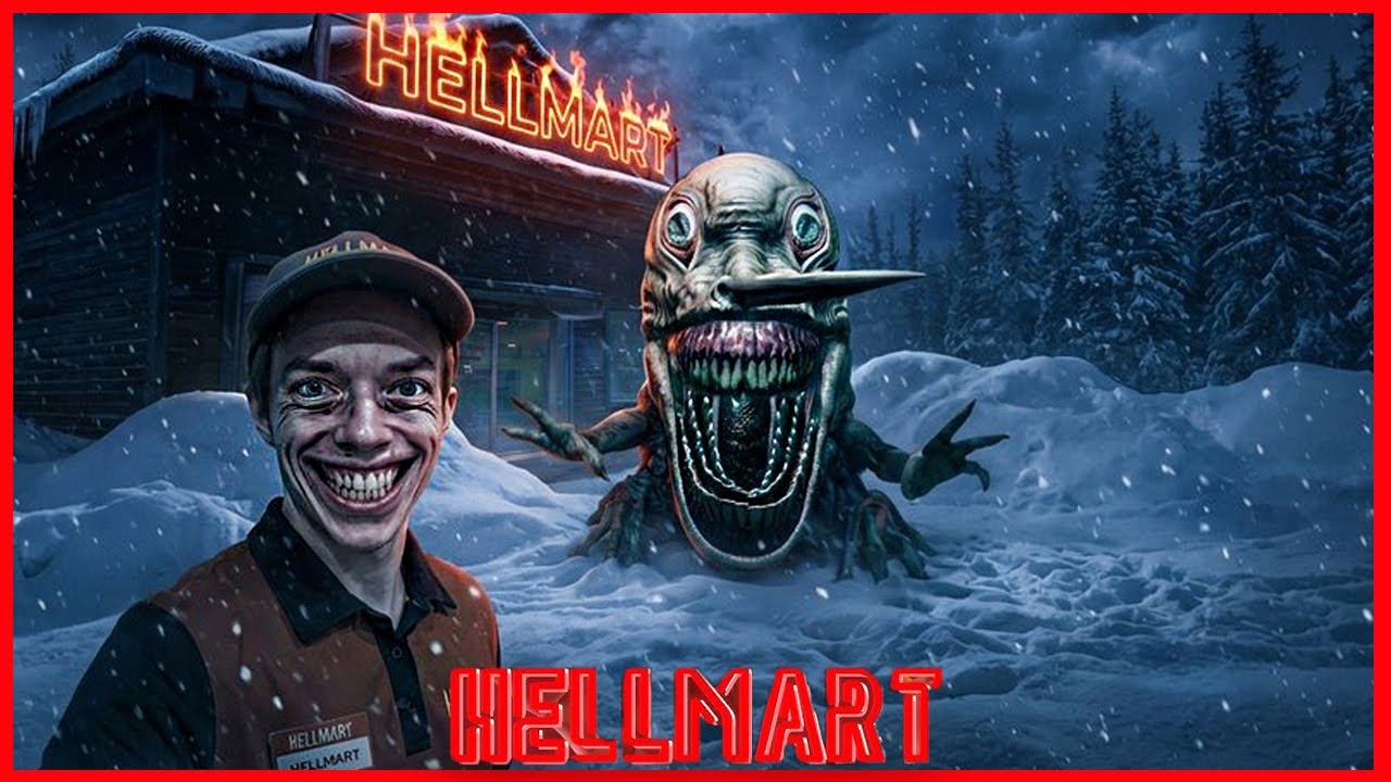 РАБОТА В САМОМ АДСКОМ СУПЕРМАРКЕТЕ ● HELLMART ● СИМУЛЯТОР СУПЕРМАРКЕТА И СТРАШНЫЙ ХОРРОР