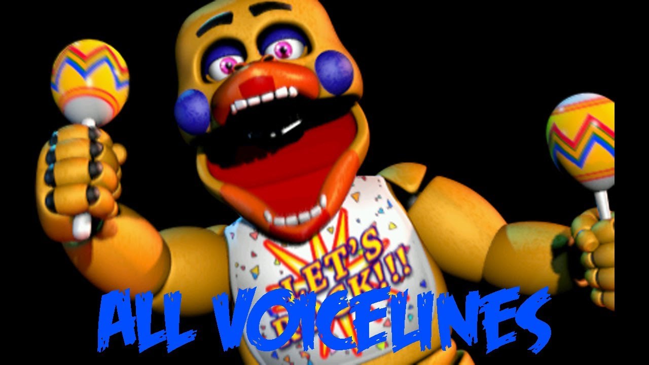 Rockstar Chica | Все реплики с субтитрами | Ultimate Custom Night