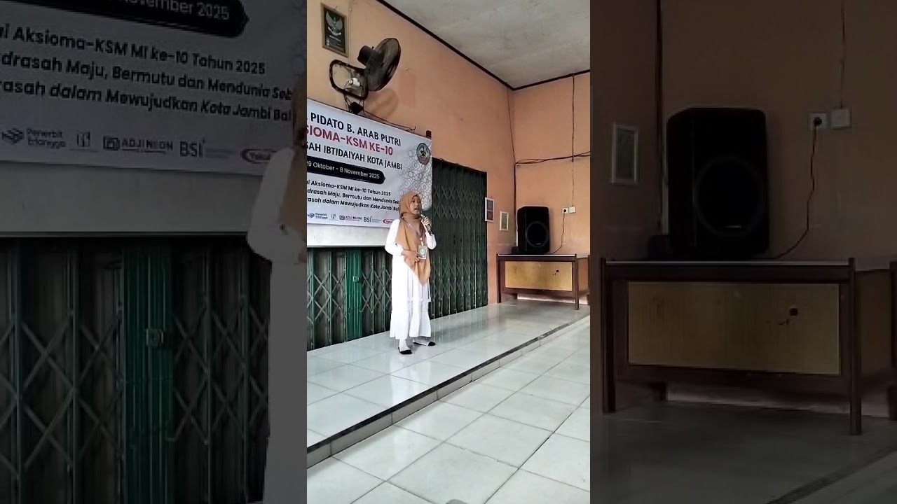 Pidato Bahasa Arab Putri Aksioma Ke 10 MI Al Munawwarah Kota Jambi