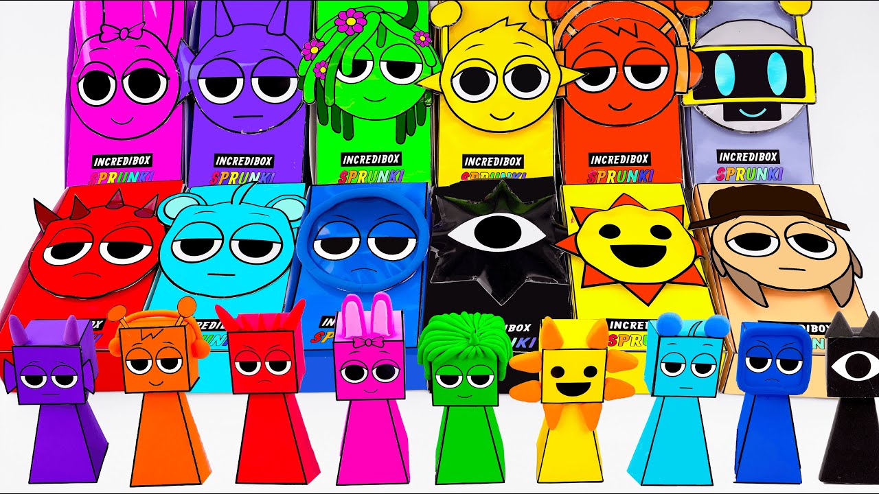 Paper DIY💖 Unboxing INCREDIBOX Blind Box, How to make Blind Bag | Tana Cubes DIY