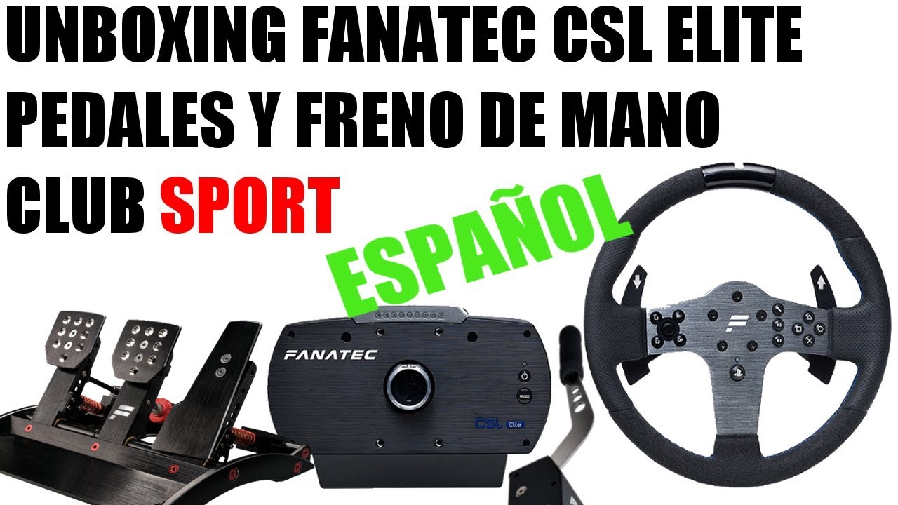 UNBOXIN FANATEC CSL LITE PS4 + PEDALES CLUB SPORT ESPAÑOL 2018