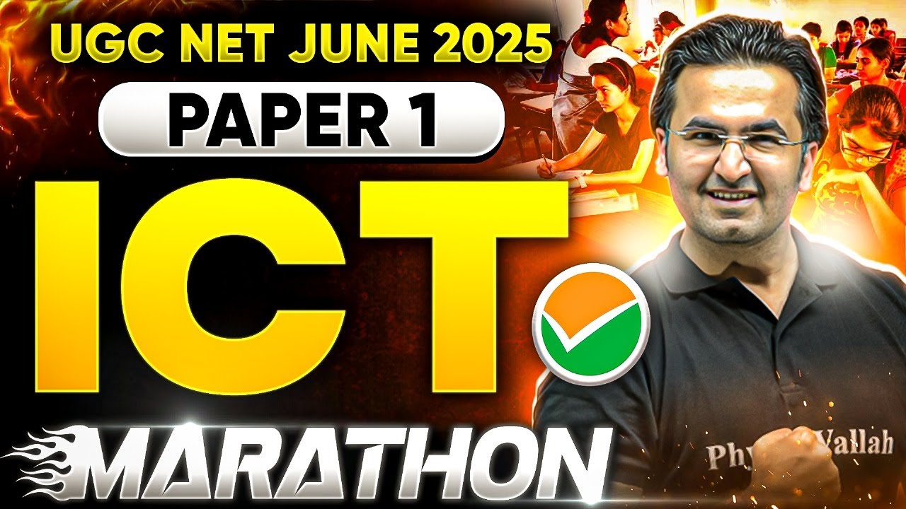 UGC NET JUNE 2025 | ICT Marathon for Paper 1 🔥 | Full Syllabus Revision in One Shot!