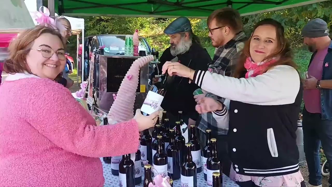 Marche rose et journée festive à Rioz, édition 2025, pour La Fée à la Moustache et Vivre comme avant
