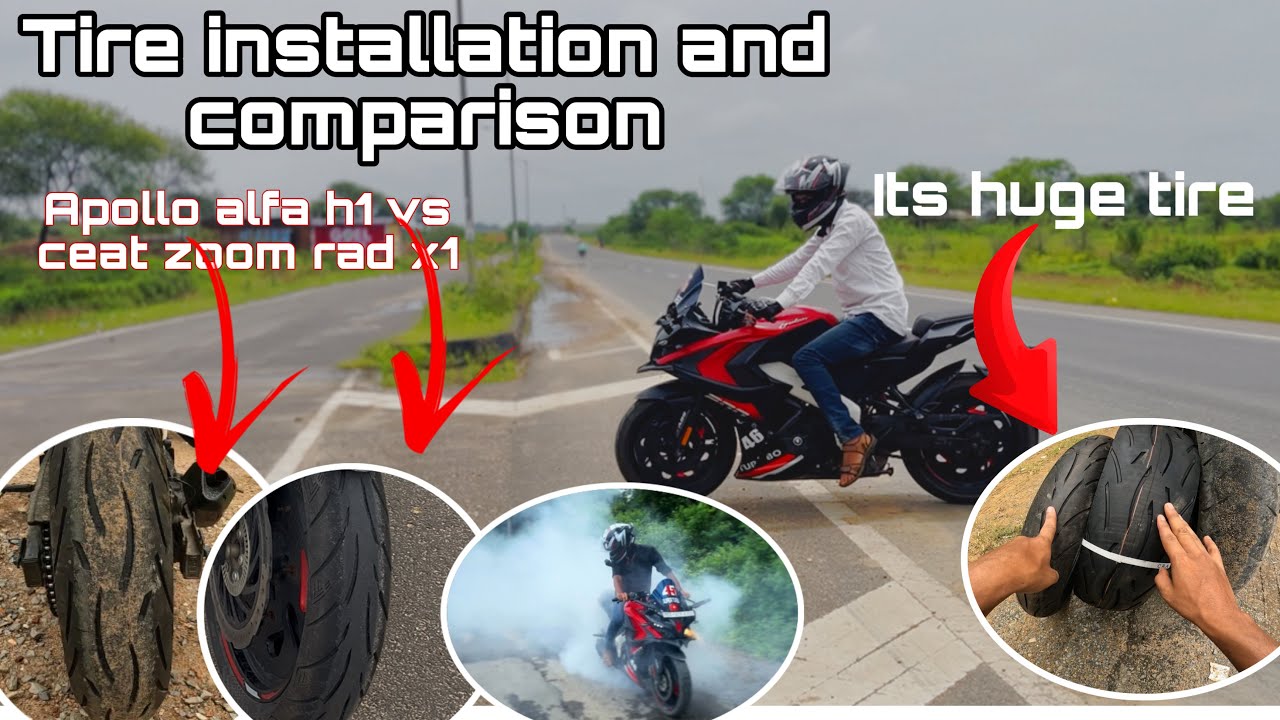 Comparison of apollo alfa h1 and ceat zoom rad x1 😱😱