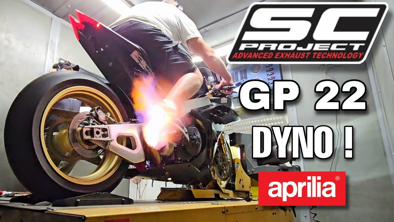 SC Project GP22 Exhaust DYNO | Aprilia