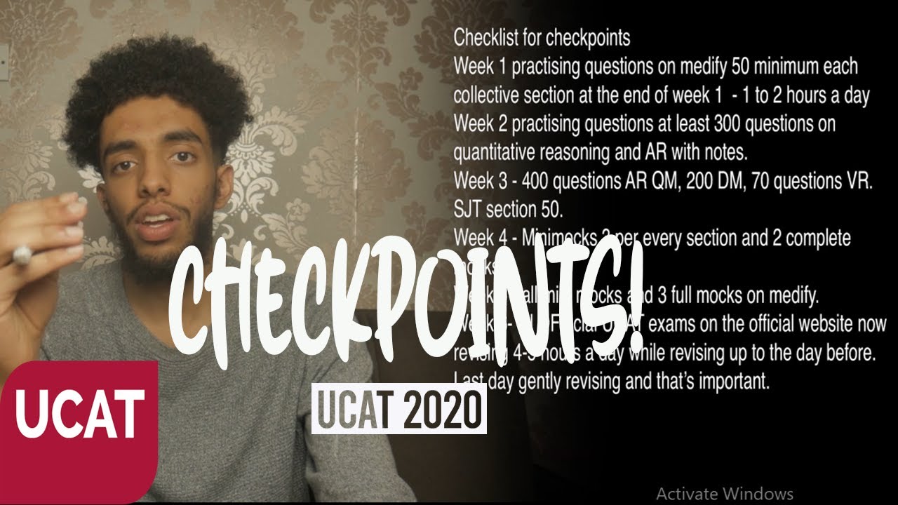 TIMING/ CHECKPOINTS FOR UCAT 2020 | MEDSHARK