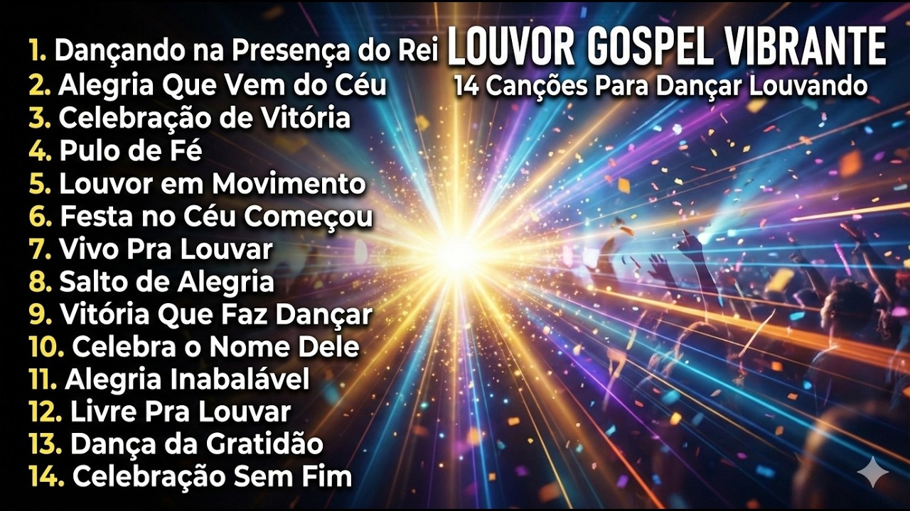 Louvor Gospel Vibrante 🎶 14 Canções Para Dançar Louvando | Alegria, Fé e Celebração
