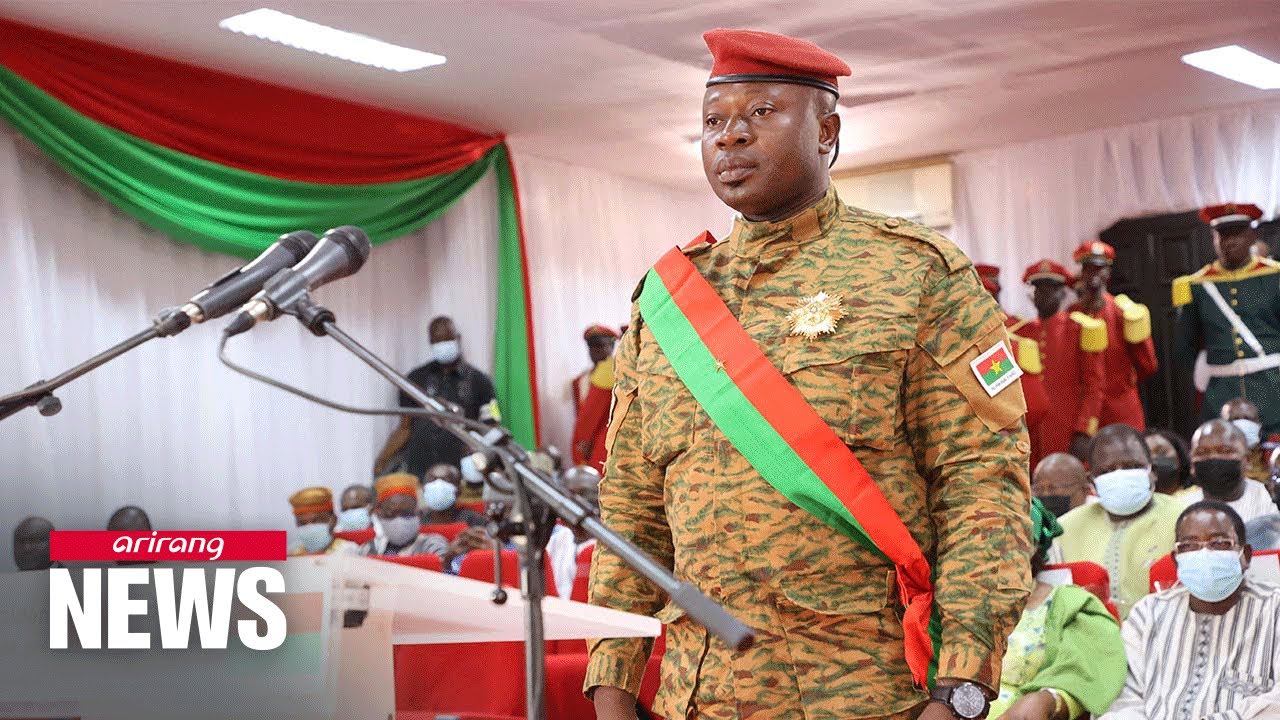 Burkina Faso's military leader Paul-Henri Damiba sworn in as president