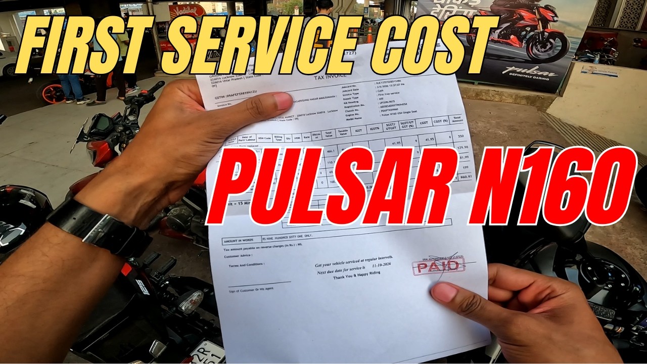 Pulsar N160 First Service Cost